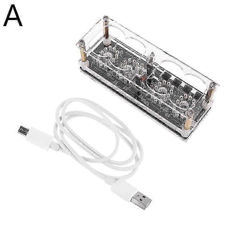 IN-12 Glow Tube Clock 4-Bit DS3231 IN12 Nixie Tube Clock Vintage Steampunk