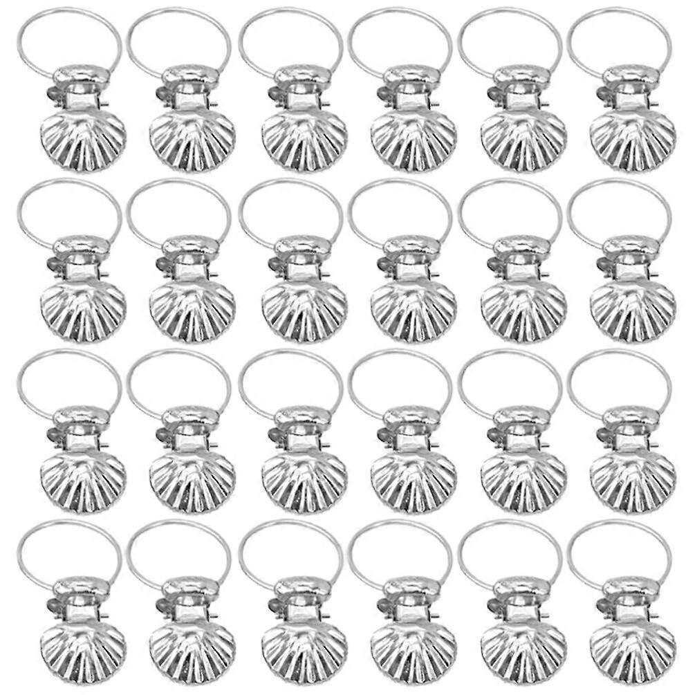 50pcs Rustproof Shell Curtain Clips for Easy Installation of Shower Drapes and Window Curtains