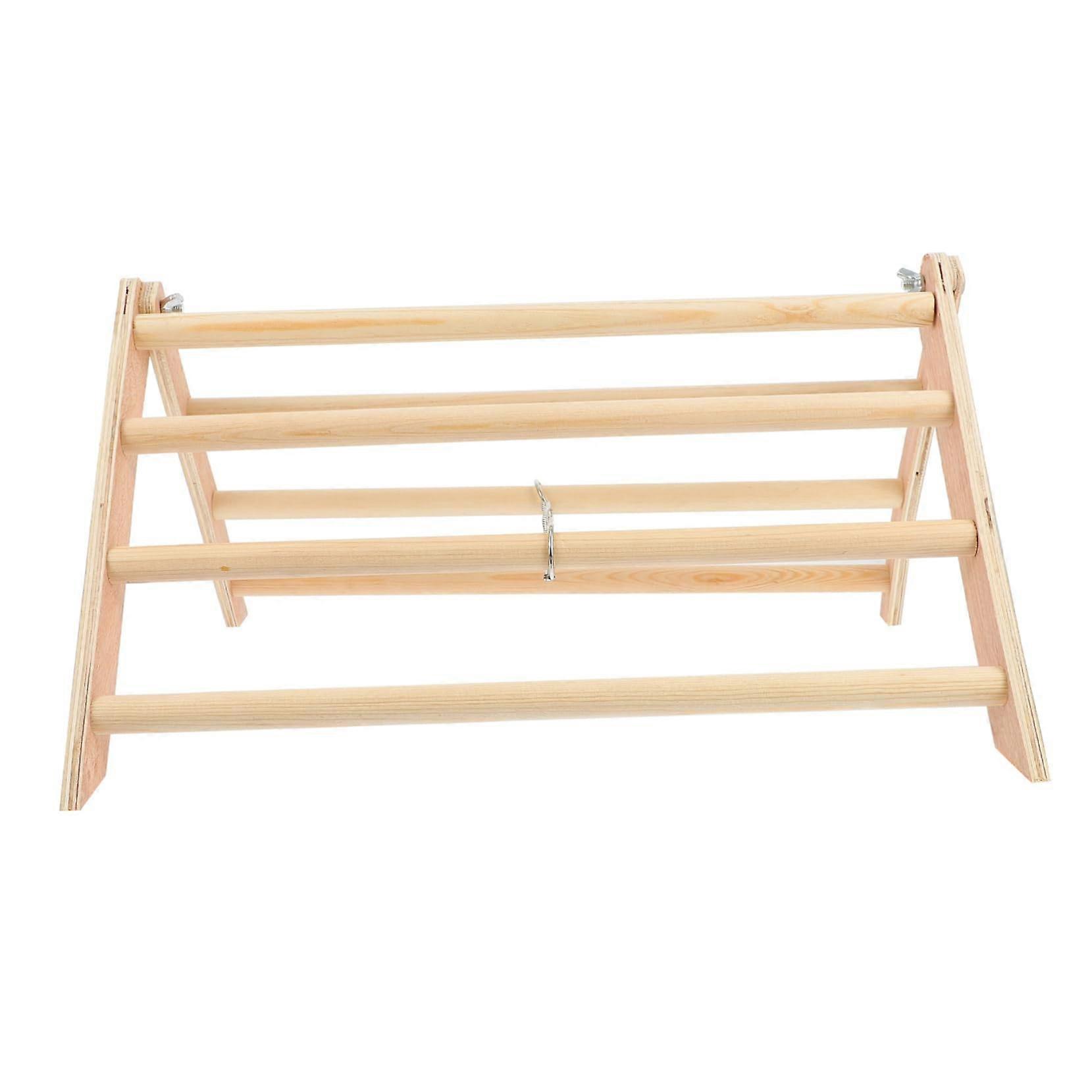 Funny Wooden Rooster and Hen Standing Balance Toy for Chicken Exercise and Play 1pc