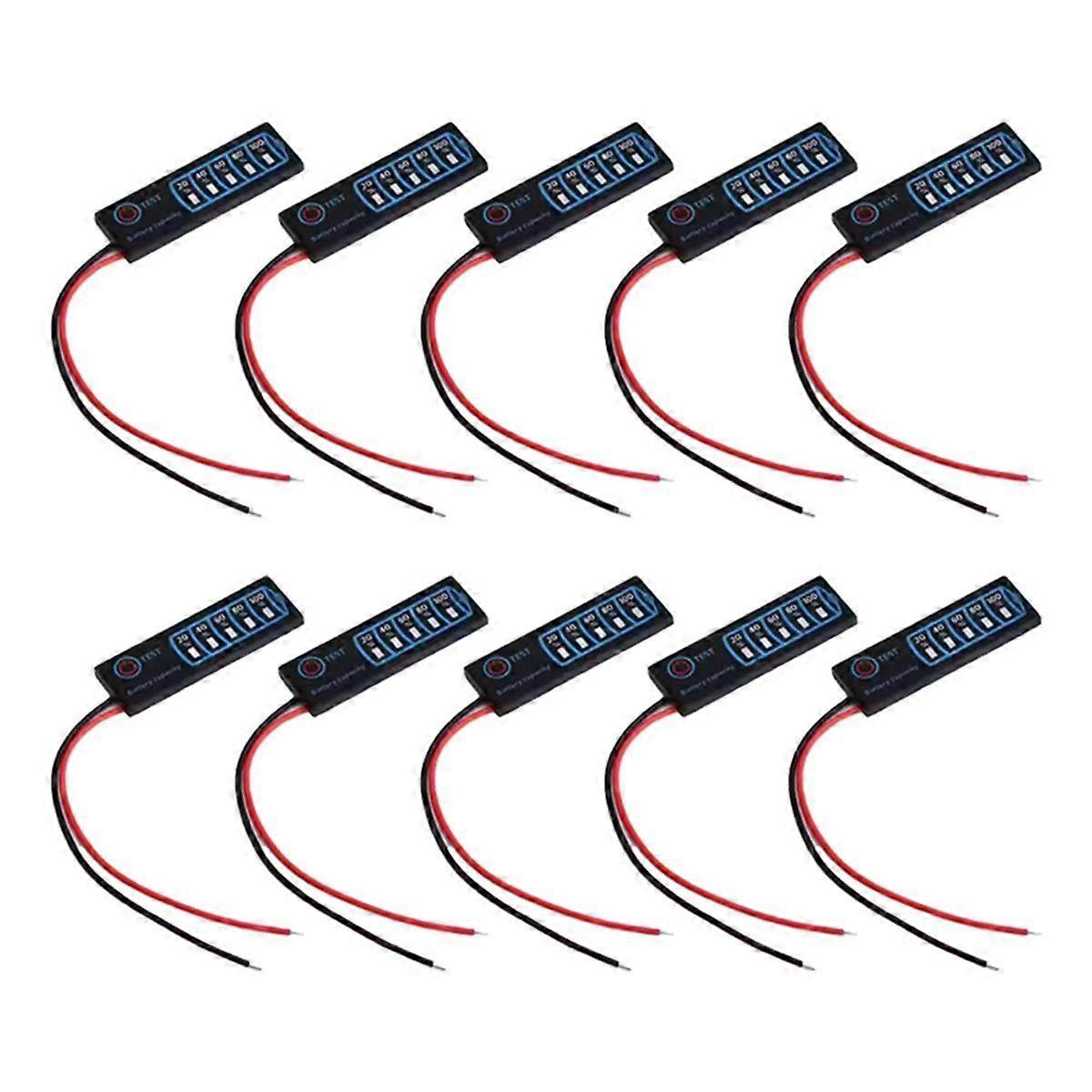 10PCS Battery Power Indicator 3S Ternary Lithium Battery Lithium Iron Phosphate Lead-Acid Battery C