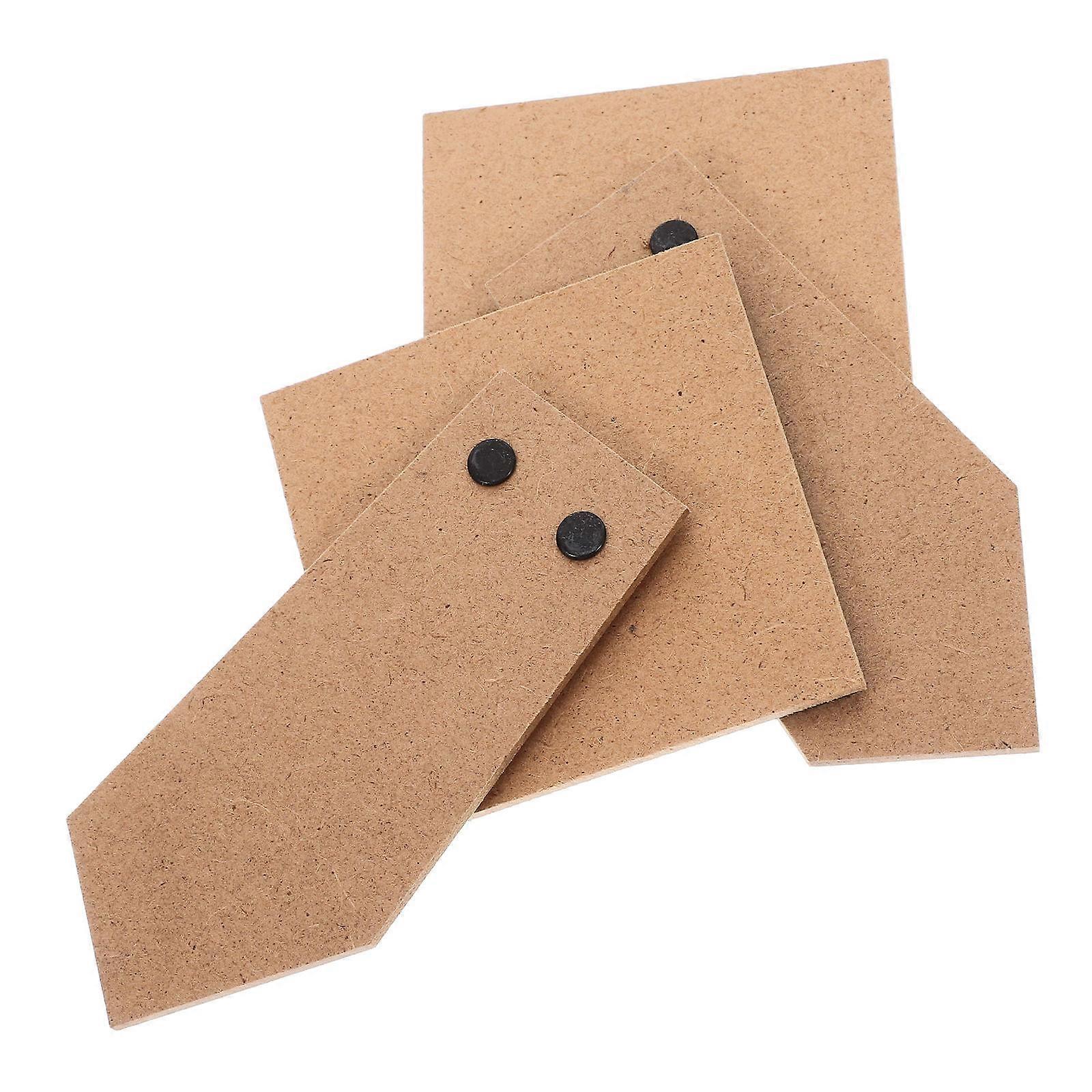 Light Brown Cardboard Easel Back for Picture Frame with Self-Adhesive 2Pcs