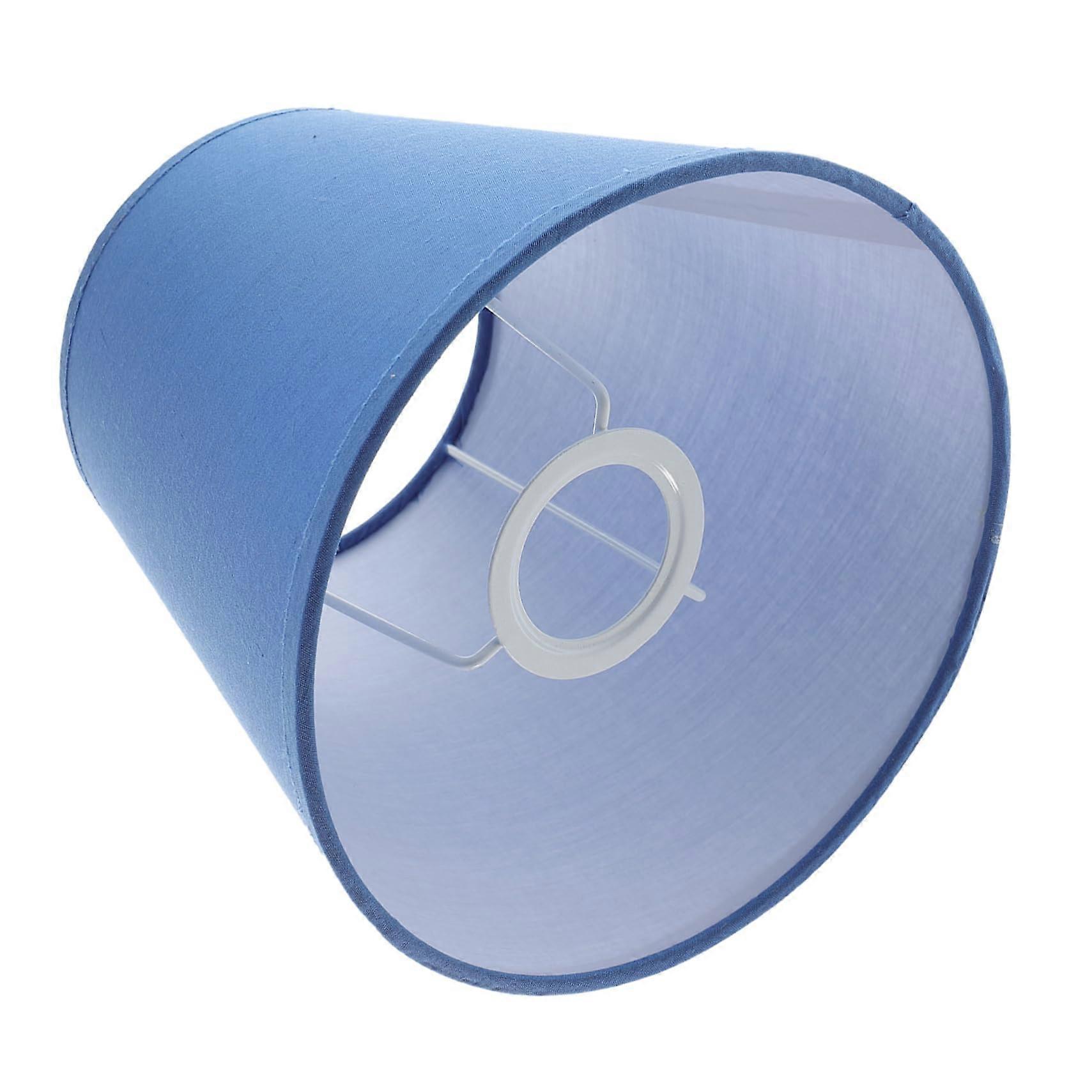 Fabric Lampshade Drum Shape Linen Pendant Shade Soft Light Diffusion for Bedroom Table Lamp