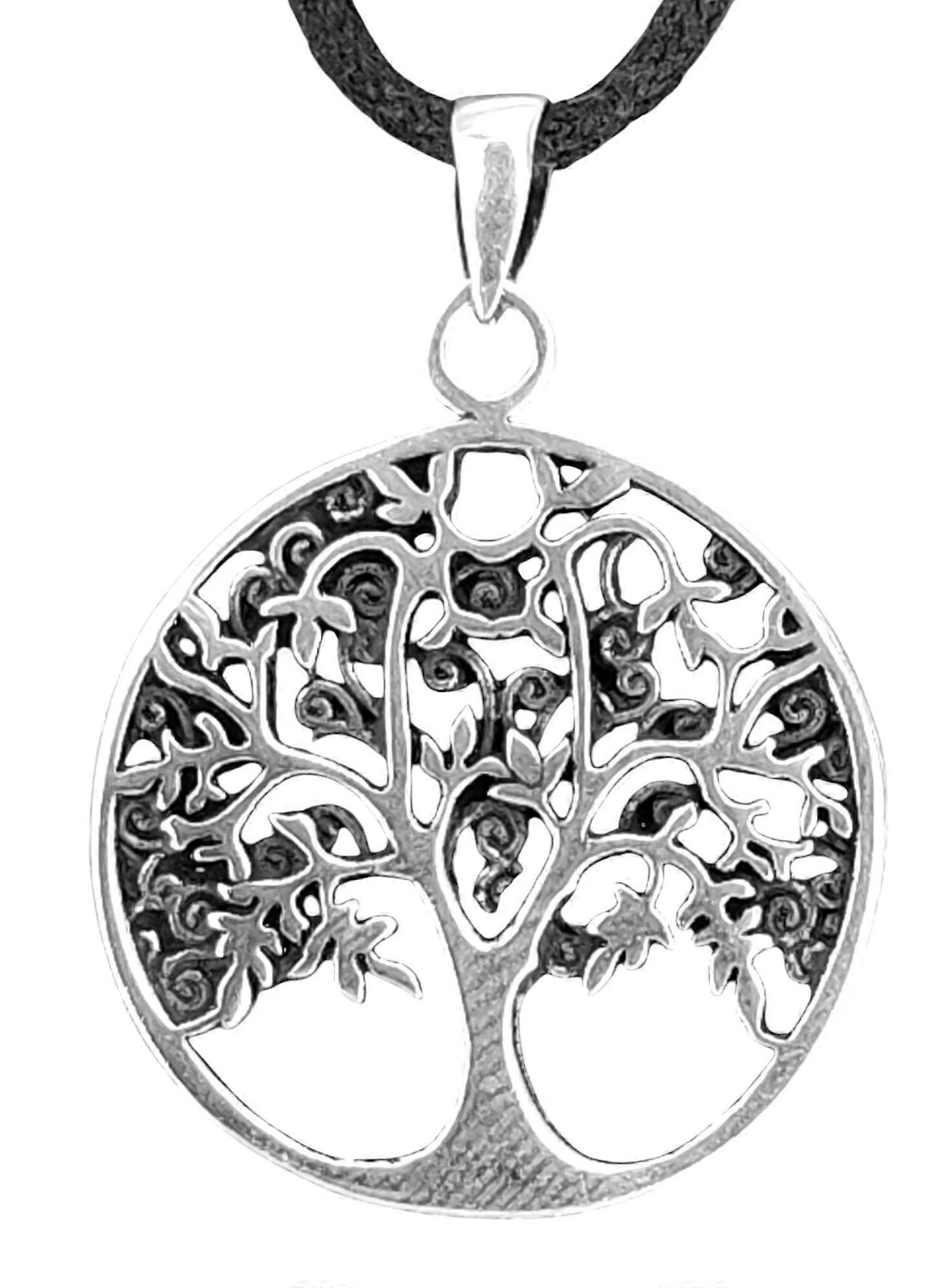 Lebensbaum 165 Mit Korbkette - Silber