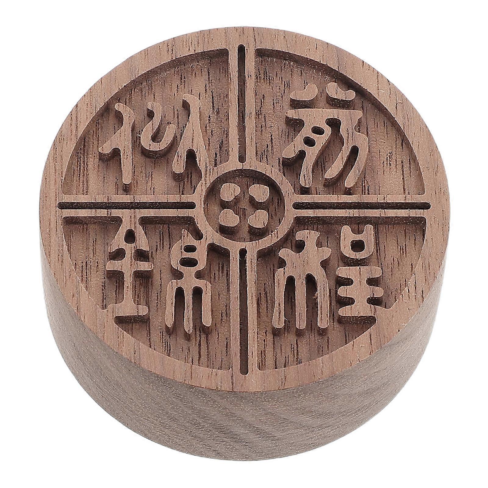 Light Brown Wood Essential Oil Diffuser for Car Use Crafted from Wood 1 Piece