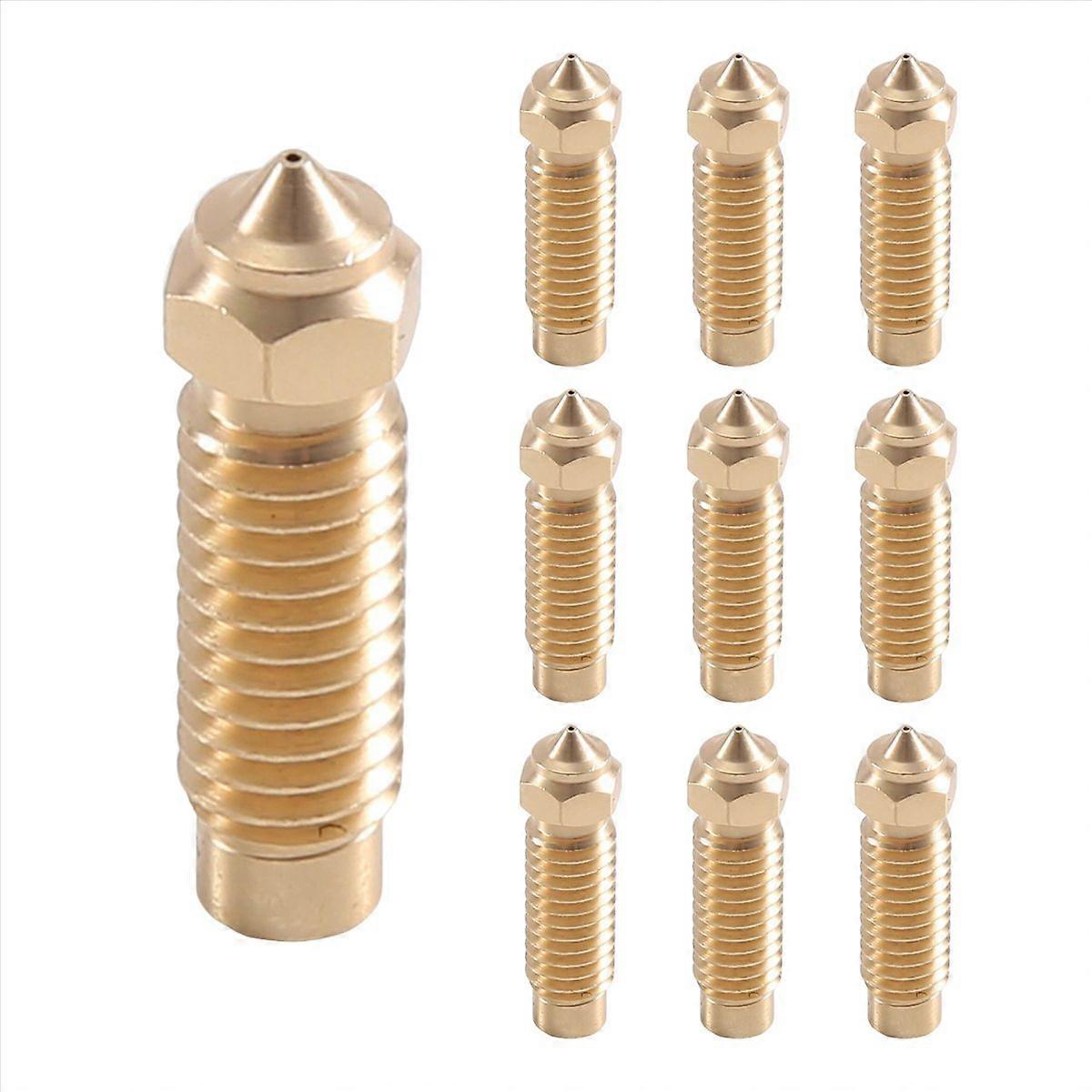 Zestaw dysz do Neptune 4 Plus, części do drukarek 3D 10 sztuk 0,4 mm mosiężny zestaw dysz do Neptune 4 Plus / Neptune 4 Max