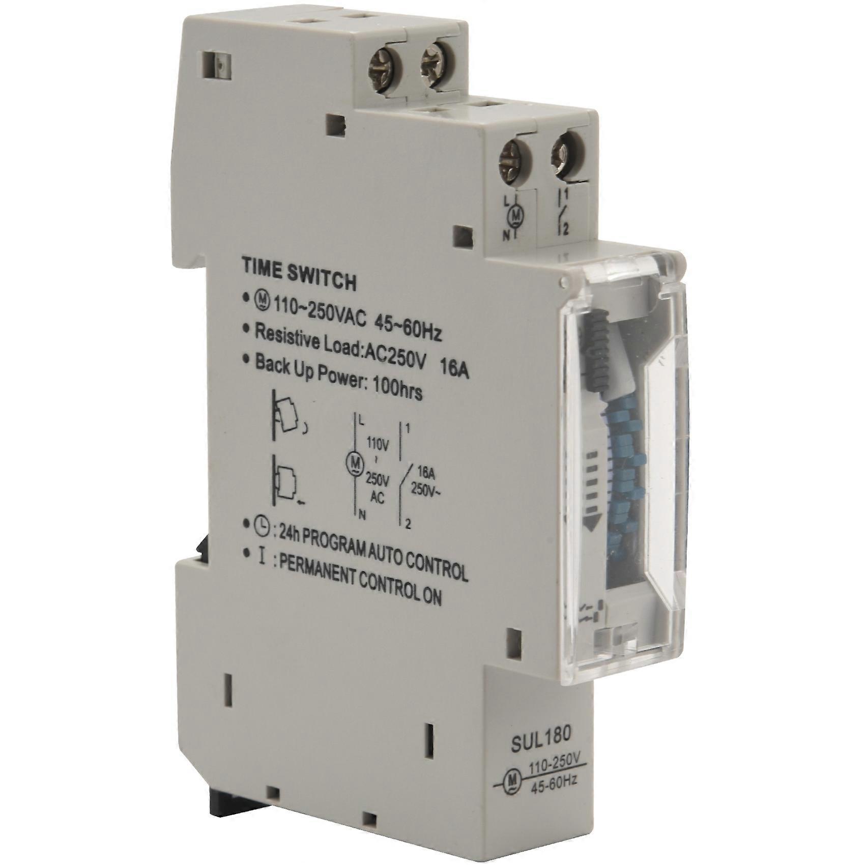SUL180a 15 Minutes Mechanical Timer 24 Hours Programmable Din Rail