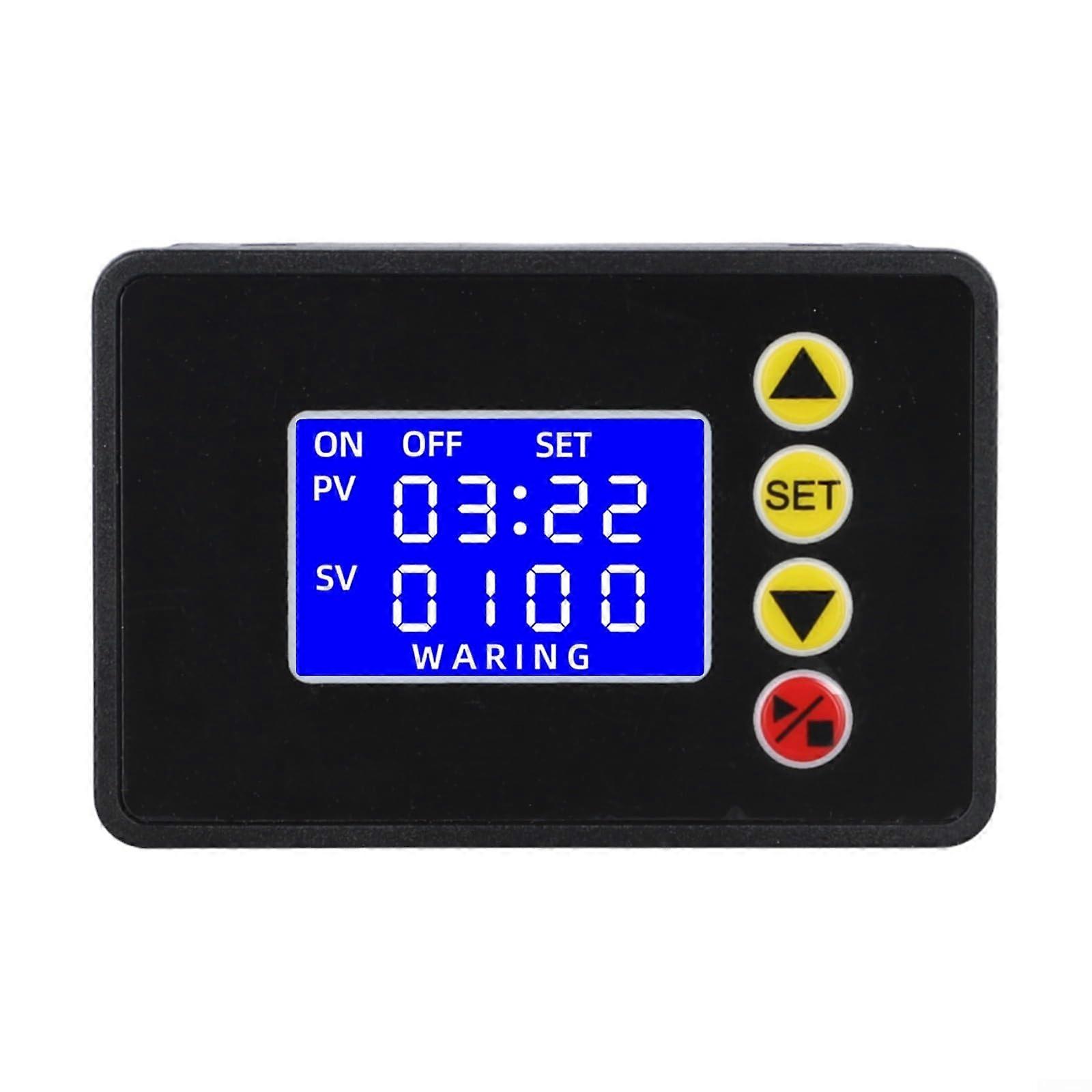 LCD Digital Timer Relay Switch DC12V, Programmable Time Controller with Wide Timing Range