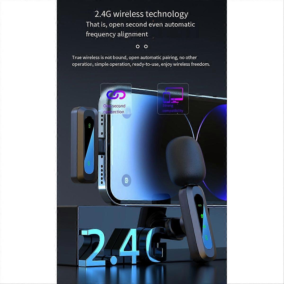 Lavalier Wireless Microphone, For Mobile Phones/Computers/Tablets