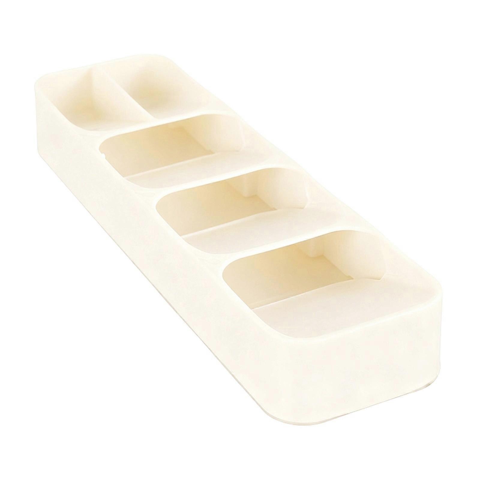 Durable Plastic Dustproof Organizers with Solid Construction Ensuring Long Time Use in Homes Kitchens Environment  White