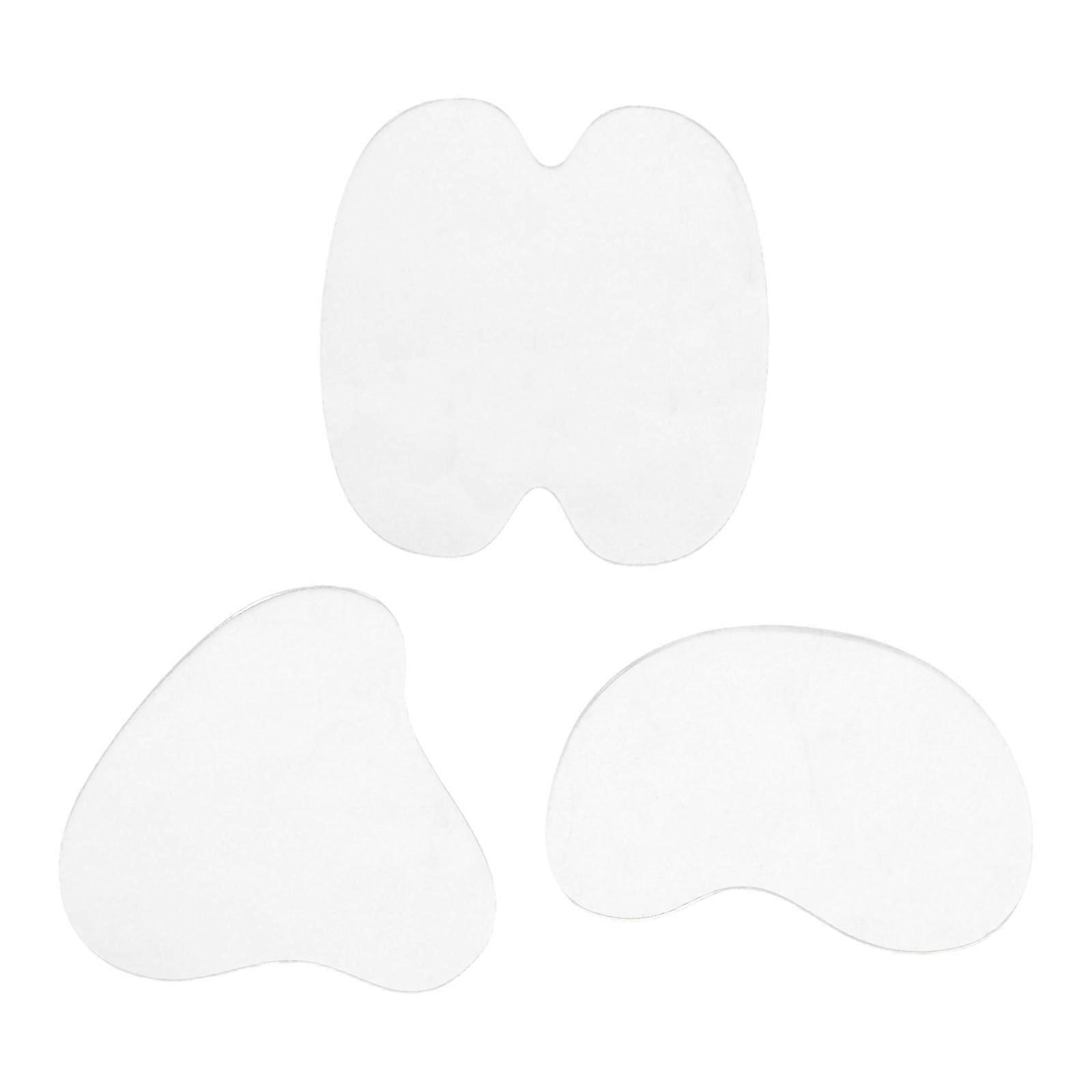 Silver Acrylic Coasters for Cups 9Pcs Simple Mirror Thermal Mats