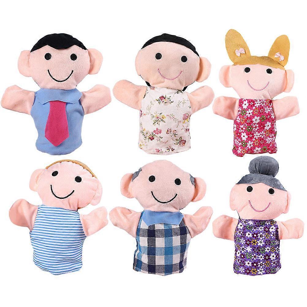 Hand Puppet Plaything Creative Hand Puppet for Role Play 6Pcs Set
