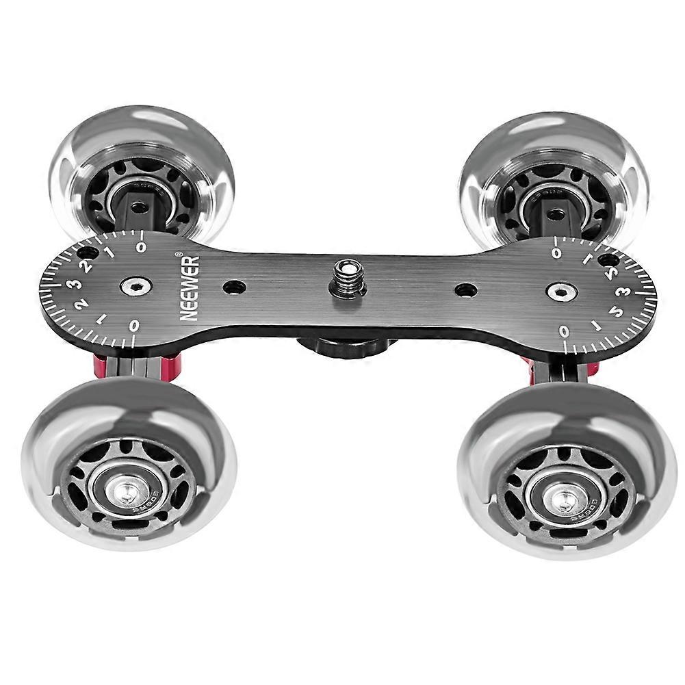 Neewer Skater Dolly for DSLR Video Cameras with 10kg Load Capacity, Video Camcorder DSLR Table Dolly Slider with Rubber Wheels