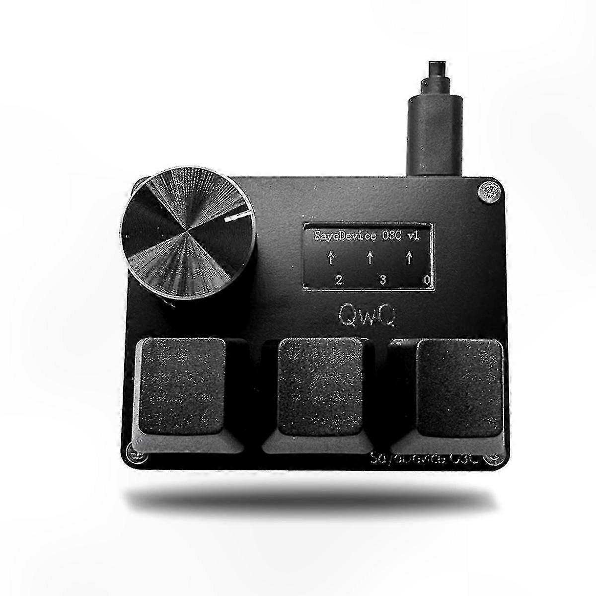 Osu O3c Rapid Trigger Hall Switches Wooting Magnetic Red Switches Keyboard With Knob Screen Copy Paste Shotcut(black)