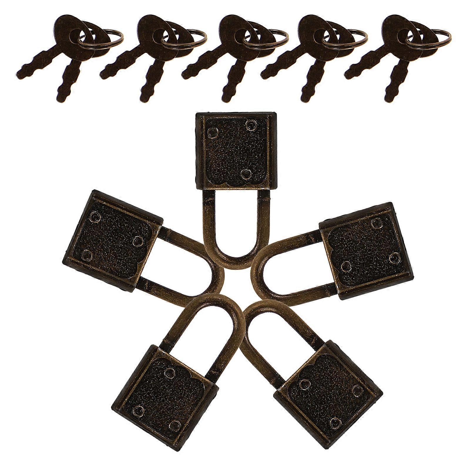 Pirate Treasure Chest Key Accessory Padlock Set for Secure Locking 5Sets