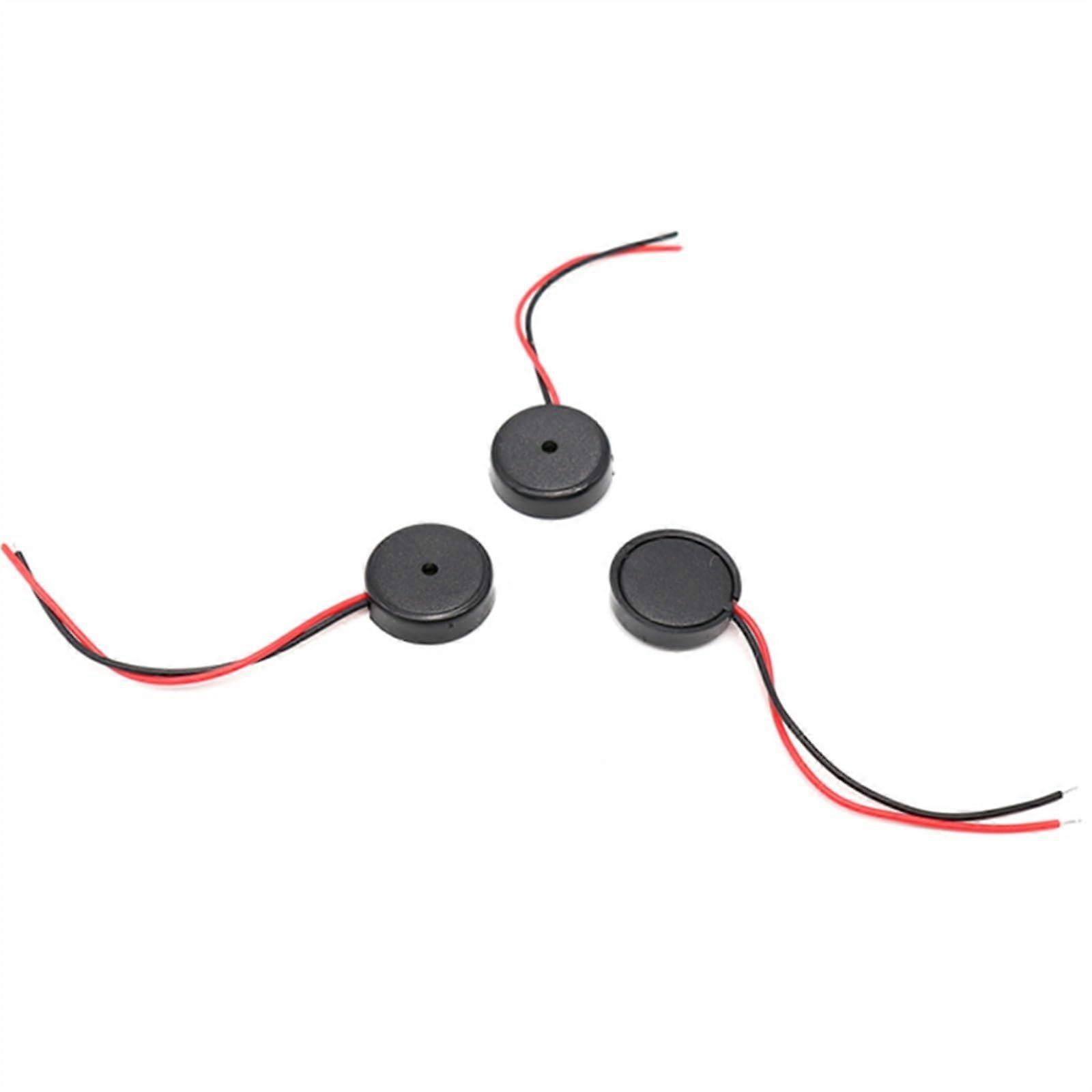 100pcs 14x4mm Piezoelectric Buzzer with Wire, Dual Mode Alert, Low Power Warning for Instruments
