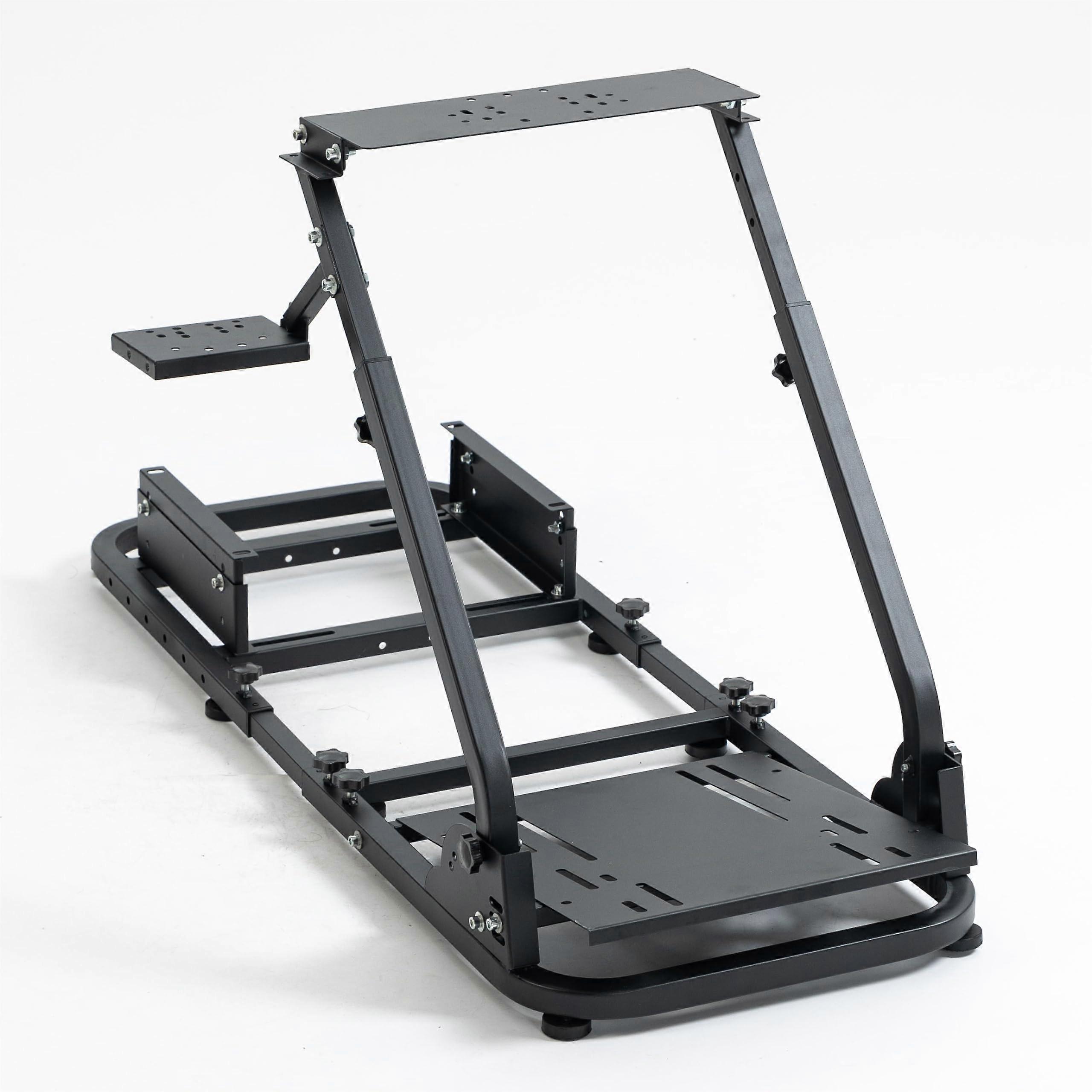 Racing Simulator Cockpit with Adjustable Steering Wheel Stand Foldable Frame Without Seat for Logitech G29 G920 G923 and Thrustmaster