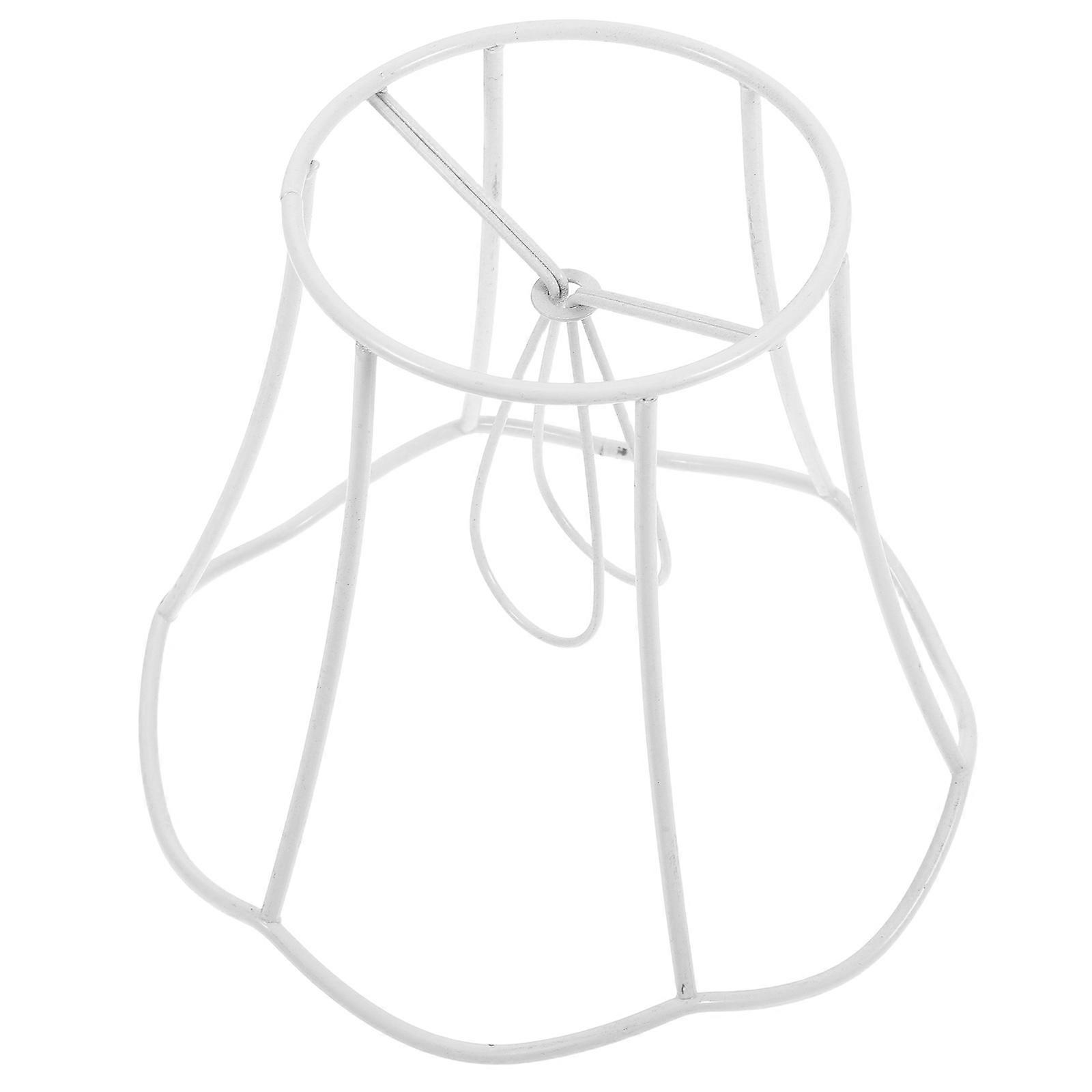 2Pcs Metal Wire Lampshade Frame for E27 Bulb DIY Lamp Shade Light Stand