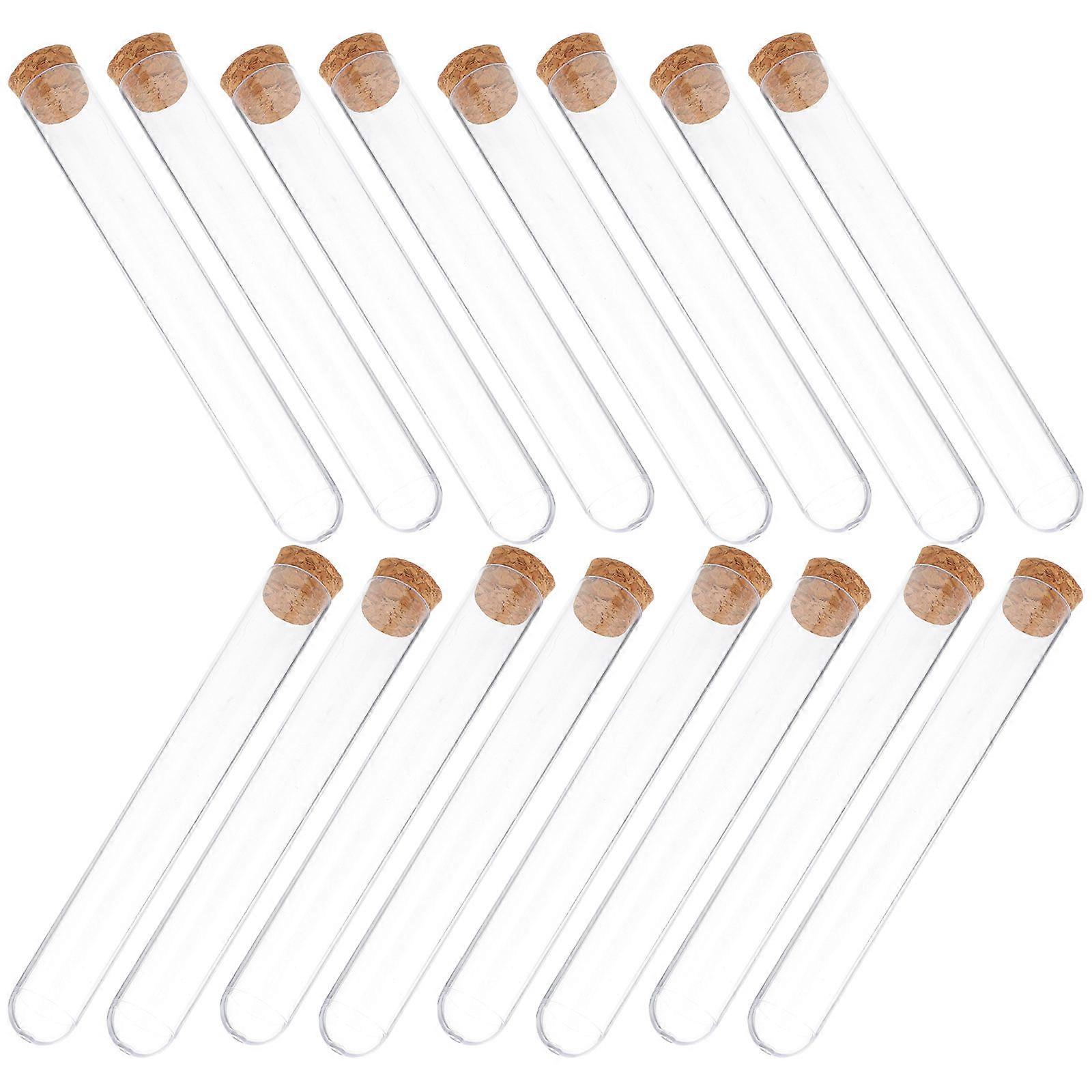 Test Tubes for Storage Use 25Pcs Small Tubes with Leak Proof Stopper