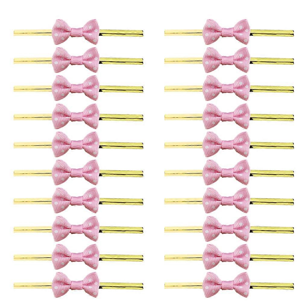 Baking Packing Ribbon Bow for Candy Bag Sealing 200Pcs