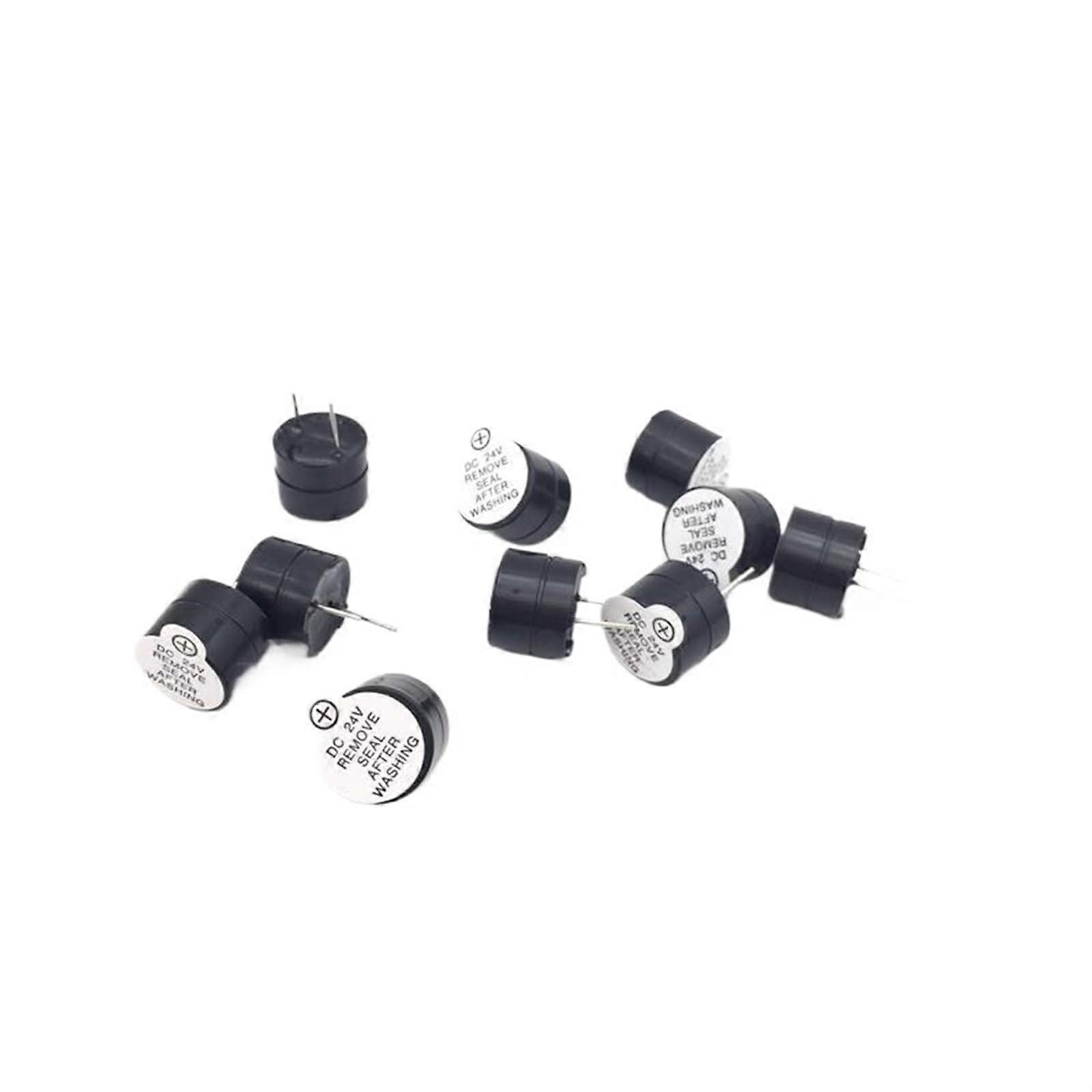 5PCS 24V Electromagnetic Warning Buzzer with Loud Dual Sound Alerts for Industrial Safety