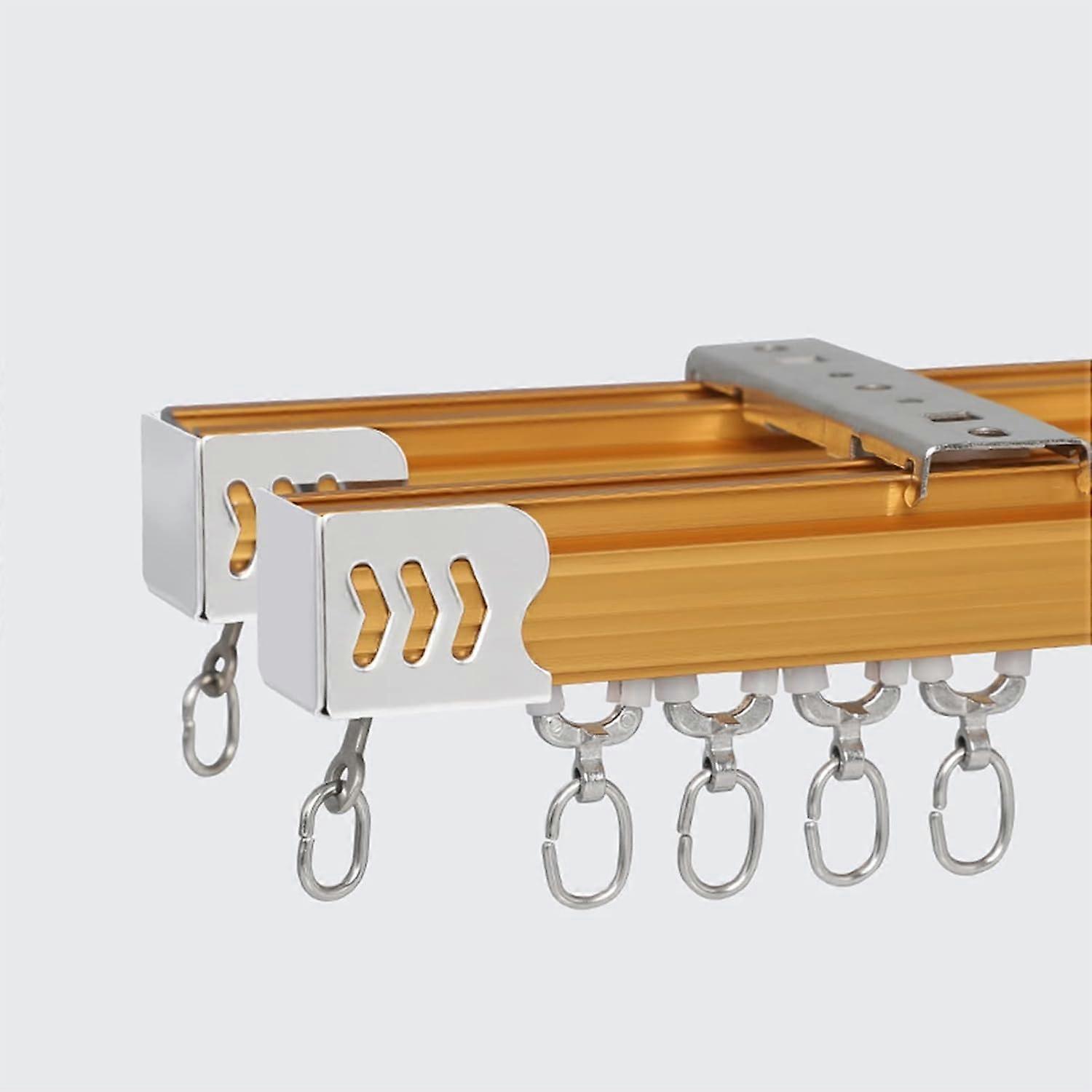 Ceiling Curtain Track System with Noise Reduction Wheels, Matte Finish, 1M Aluminum Room Divider