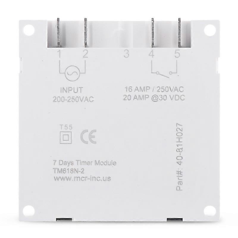 SINOTIMER Digital Weekly Timer 7 Days Programmable Time Switch Relay 220V 230V 110V AC 12V 24VDC TM618 Electronic Timers Control