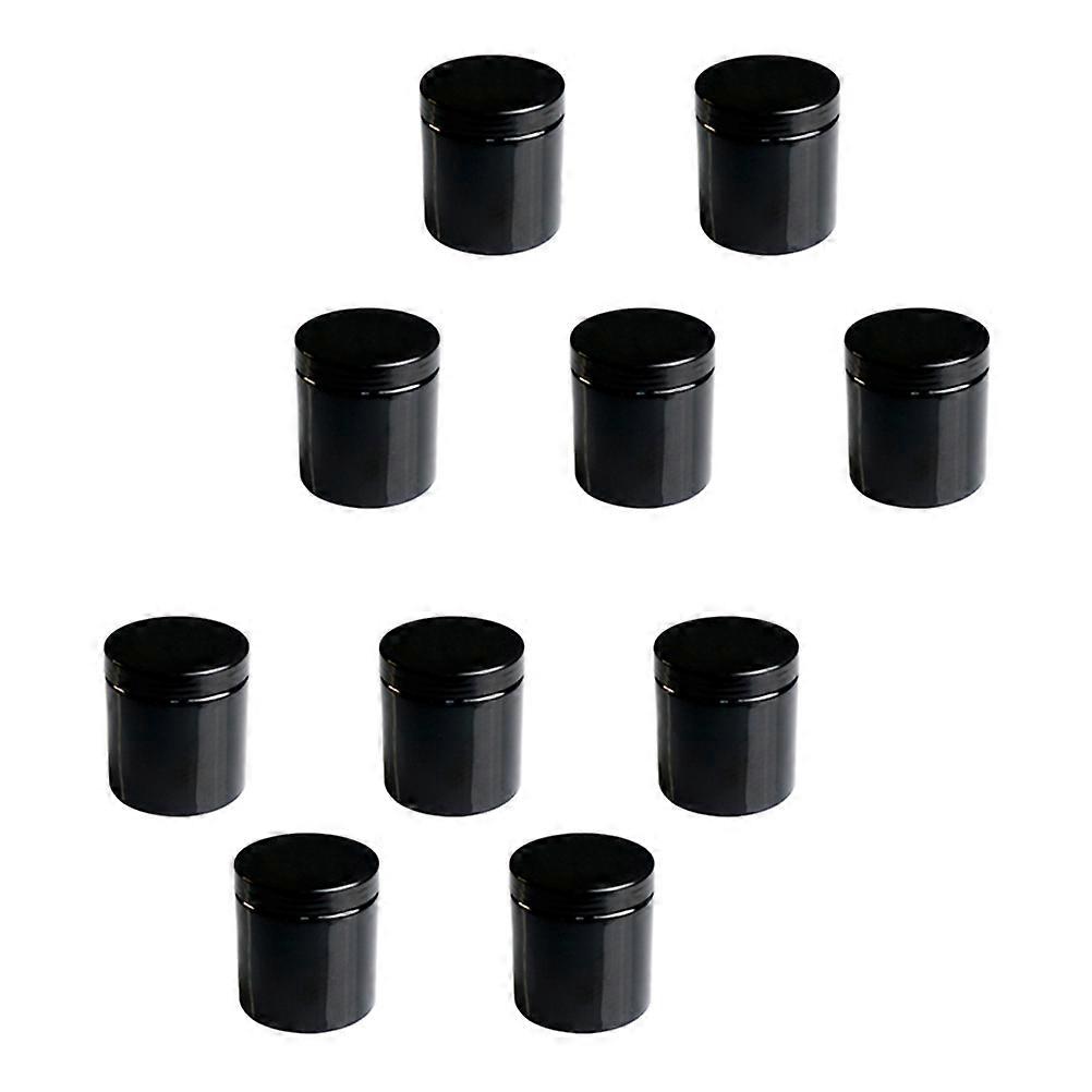 Pet Packaging Bottle Makeup Container for Storage 10Pcs Black Holders
