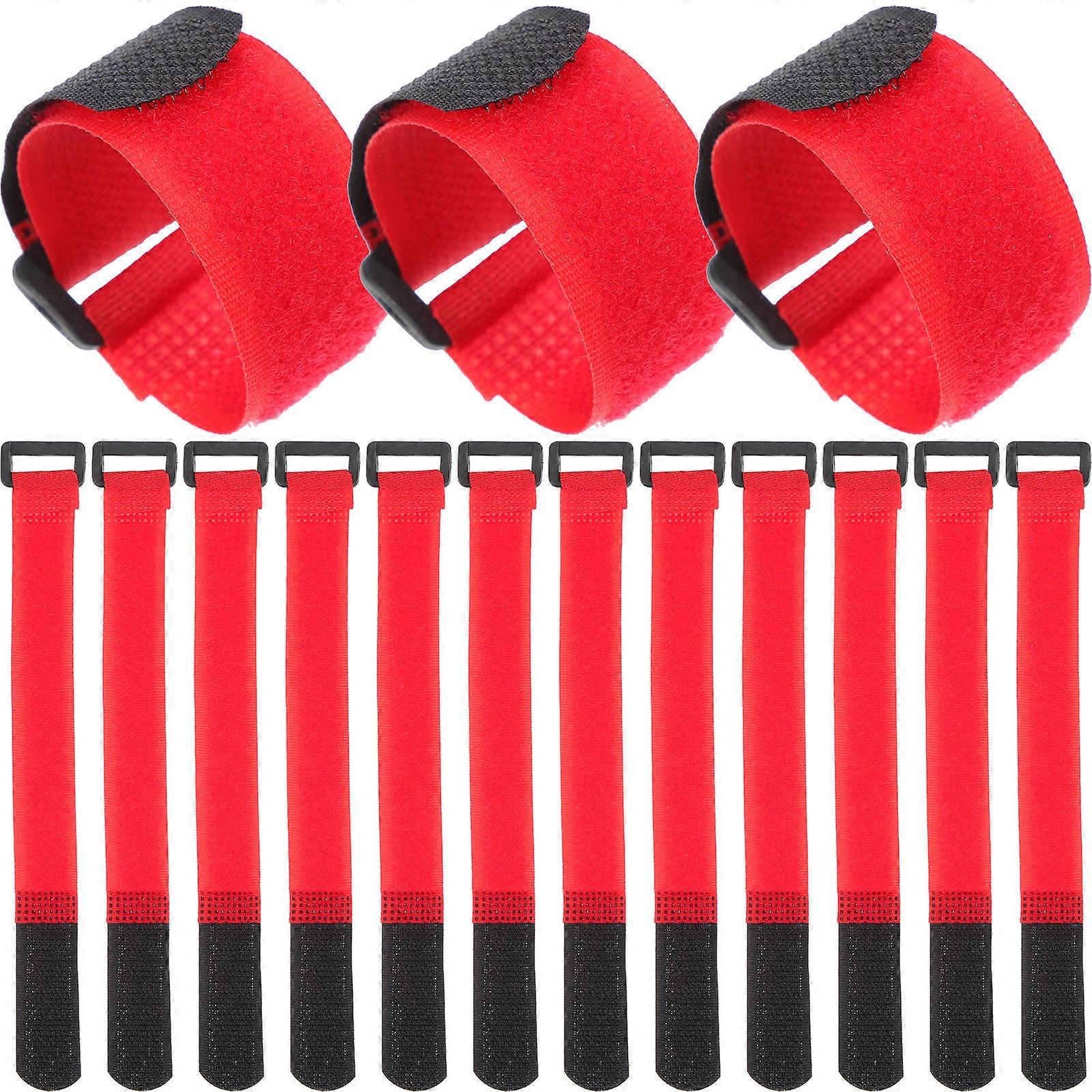 Red Nylon Cable Tie for Wire Management 20Pcs Set