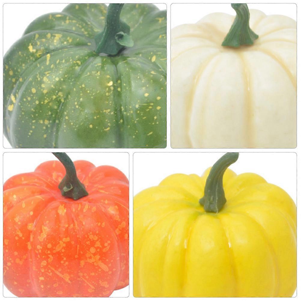 Halloween Prop Simulation Pumpkin Decorative Props for 6Pcs Set