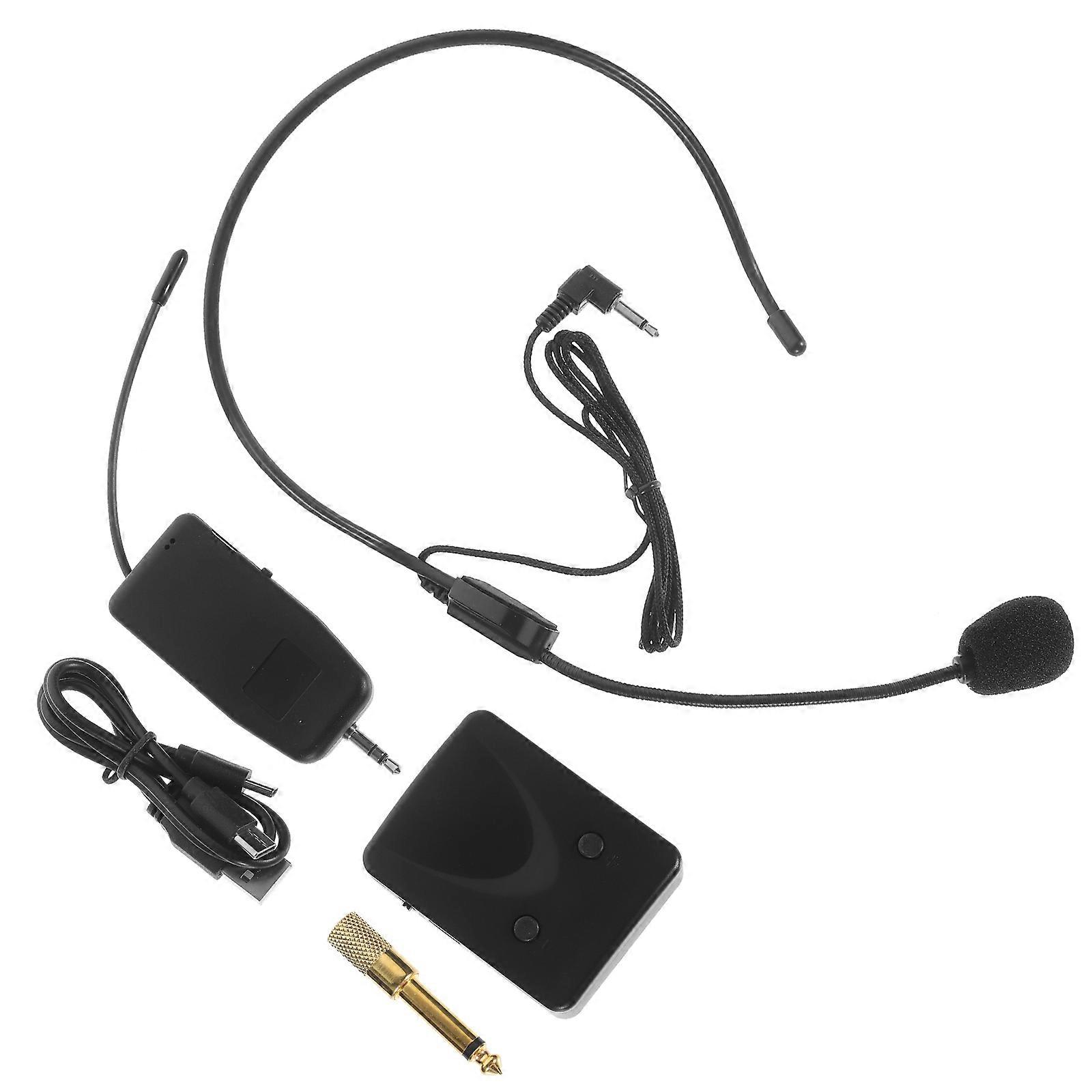 Wireless Microphone Headset for Tour Guides Offering Portable Use 1Set