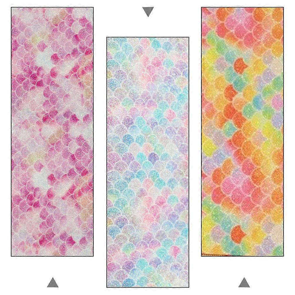 Leatherette Sheets For Jewelry Decorations Glitter Fabric 6Pcs