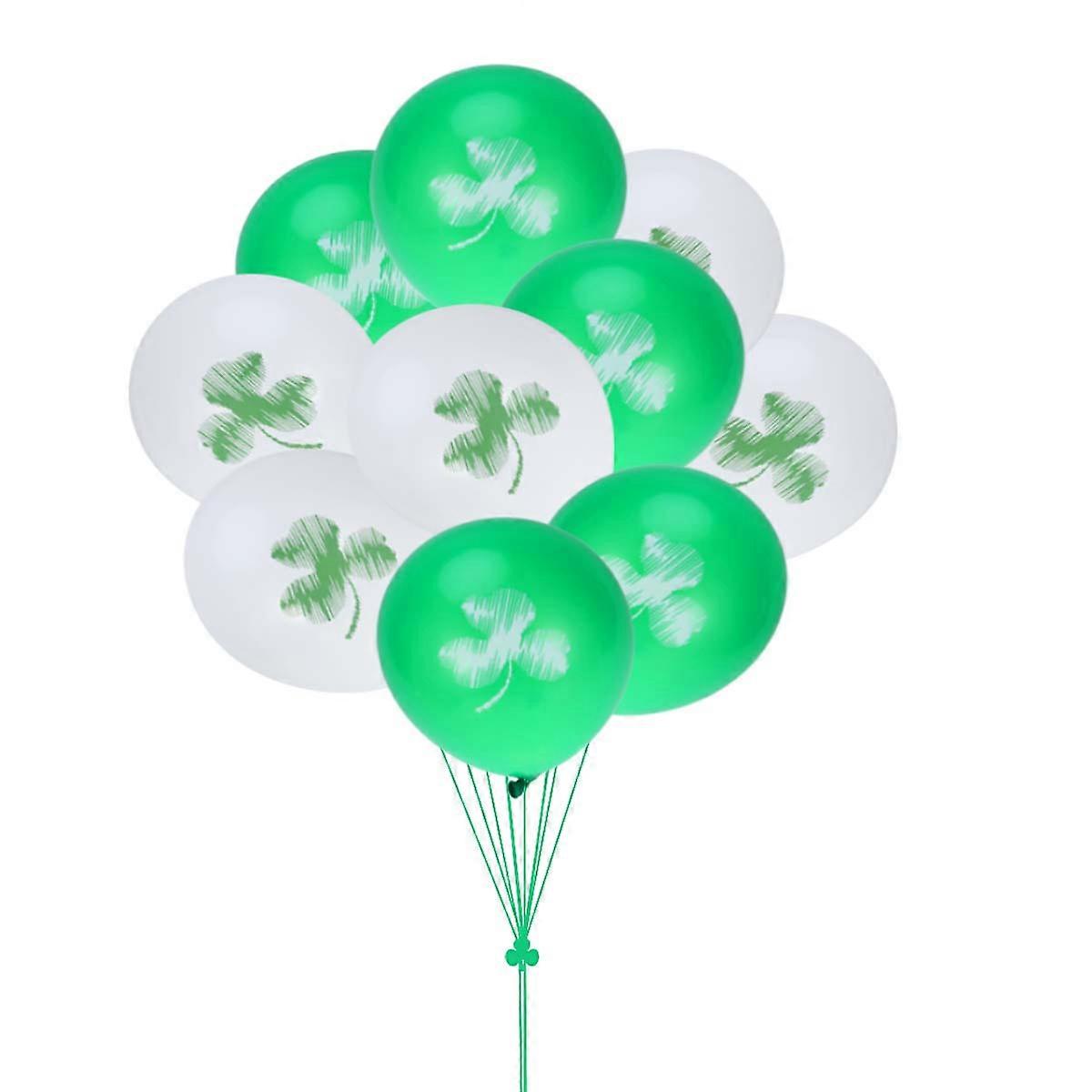 Festival Balloon Set Clover for Party Decor 10Pcs Assorted Colors