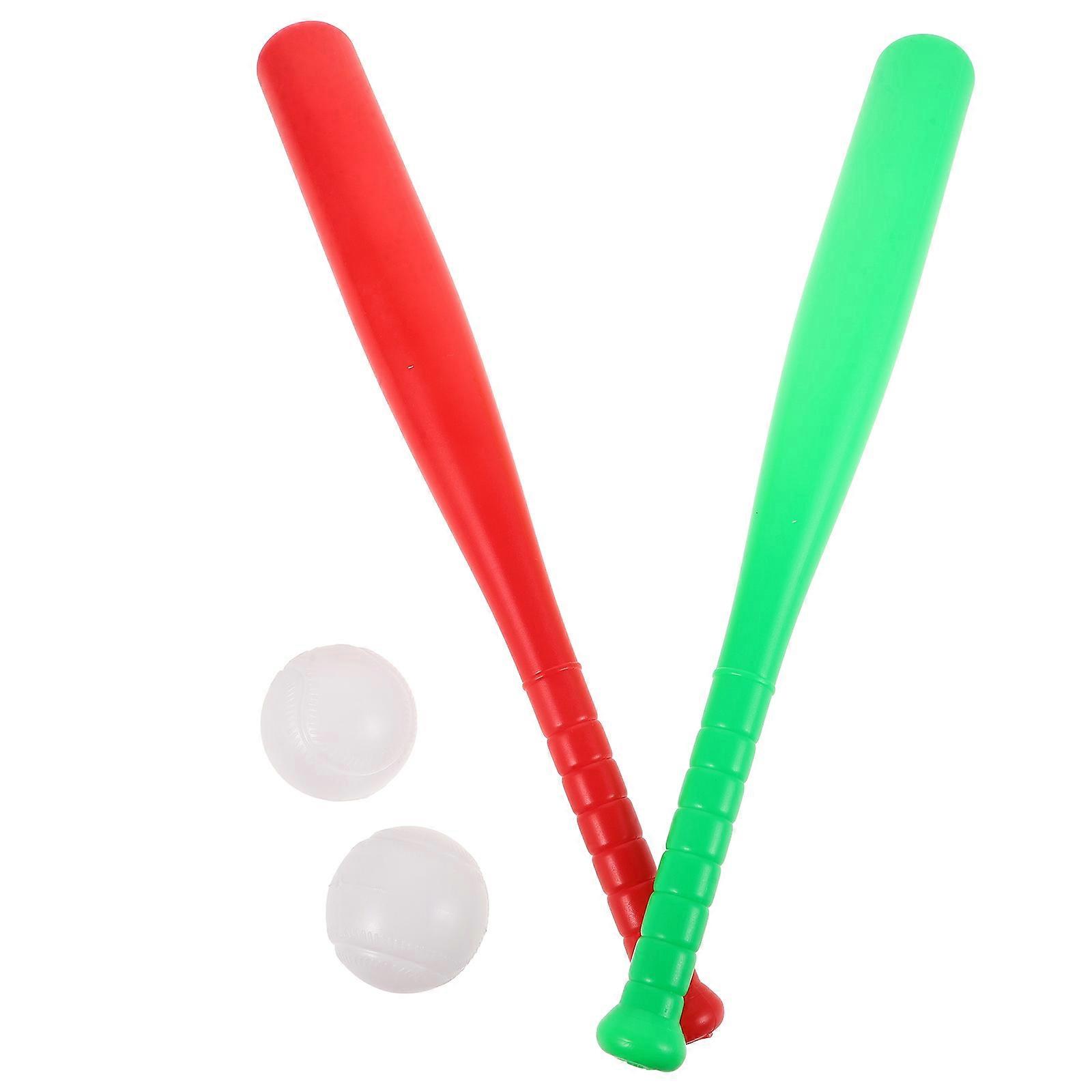 Outdoor Baseball Toy Baseball Bat for Playing 2Sets Assorted Color