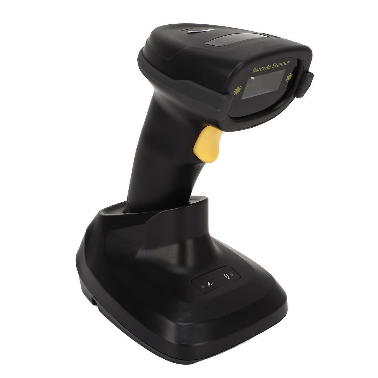 Wireless Barcode Scanner 2.4G Handheld 1D Reader with Charging Base for Retail and Warehouse Ref:2247