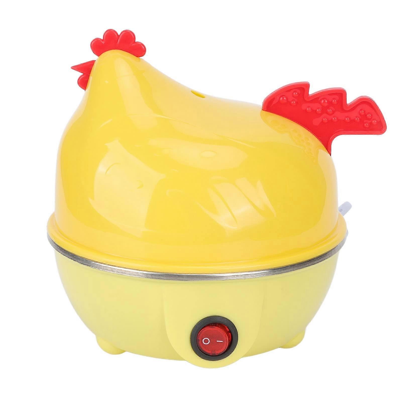 Electric Egg Cooker Cute Chicken Shape 7 Egg Capacity with Automatic Shut Off for Breakfast