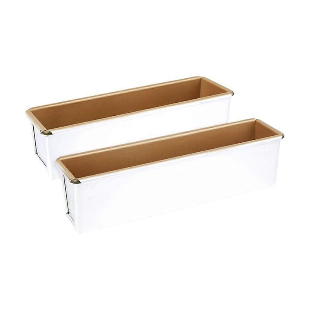 2pcs Nonstick Bread Loaf Pan Set with Even Heat Distribution for Oven Baking and Uniform Shape
