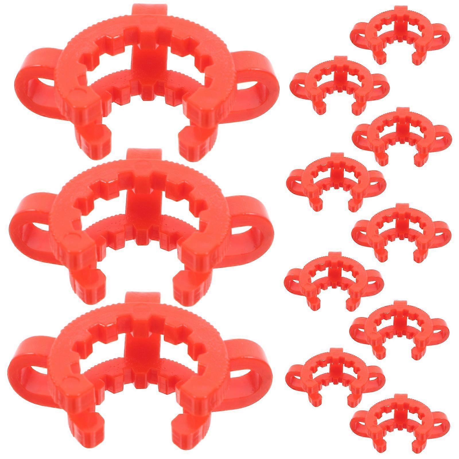 12pcs Plastic Labs Keck Clips Glass Taper Joints Clamps Conical Interface Clip