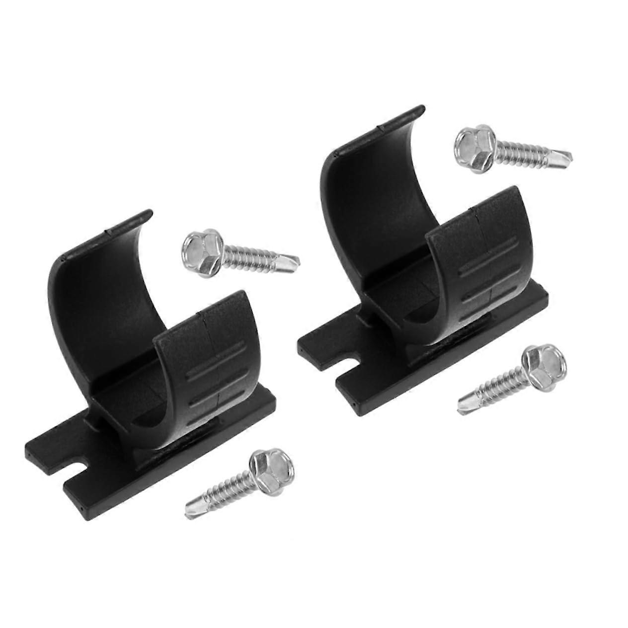 Durable Trailer Plug Bracket Set for 6 Pin 7 Pin RV Connectors, Dual Compatibility and Easy Mounting