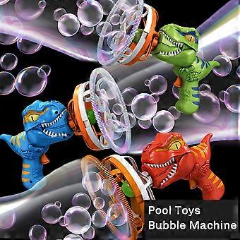 Fan Dinosaur Bubble Machine Bubbles in Bubble Handheld Electric Dinosaur Bubble Machine Bubble Dinosaur Pool Toys Green
