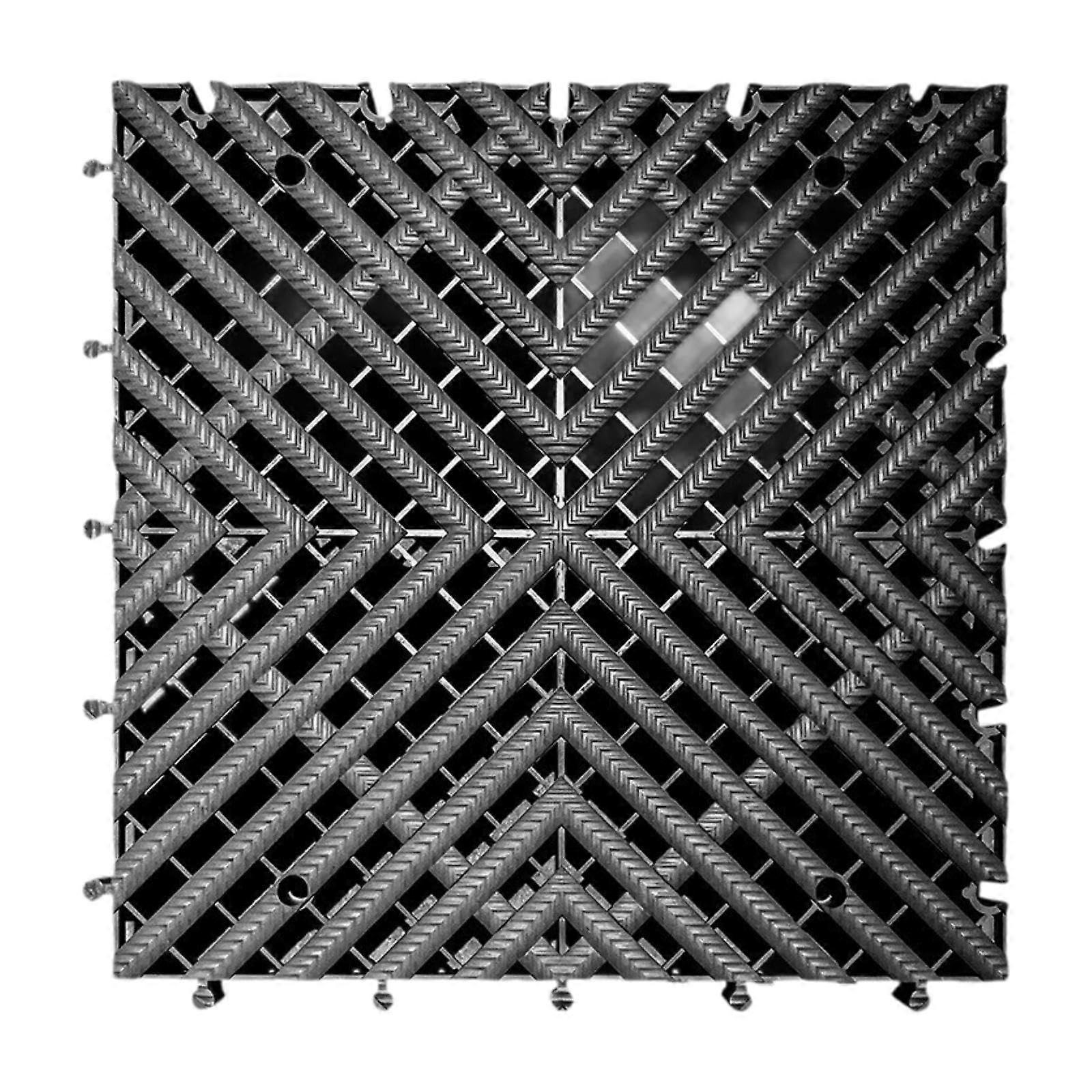 Modular Drainage Floor Tile Heavy Duty Interlocking Grids with Drain Holes for Kitchen Balcony Shower