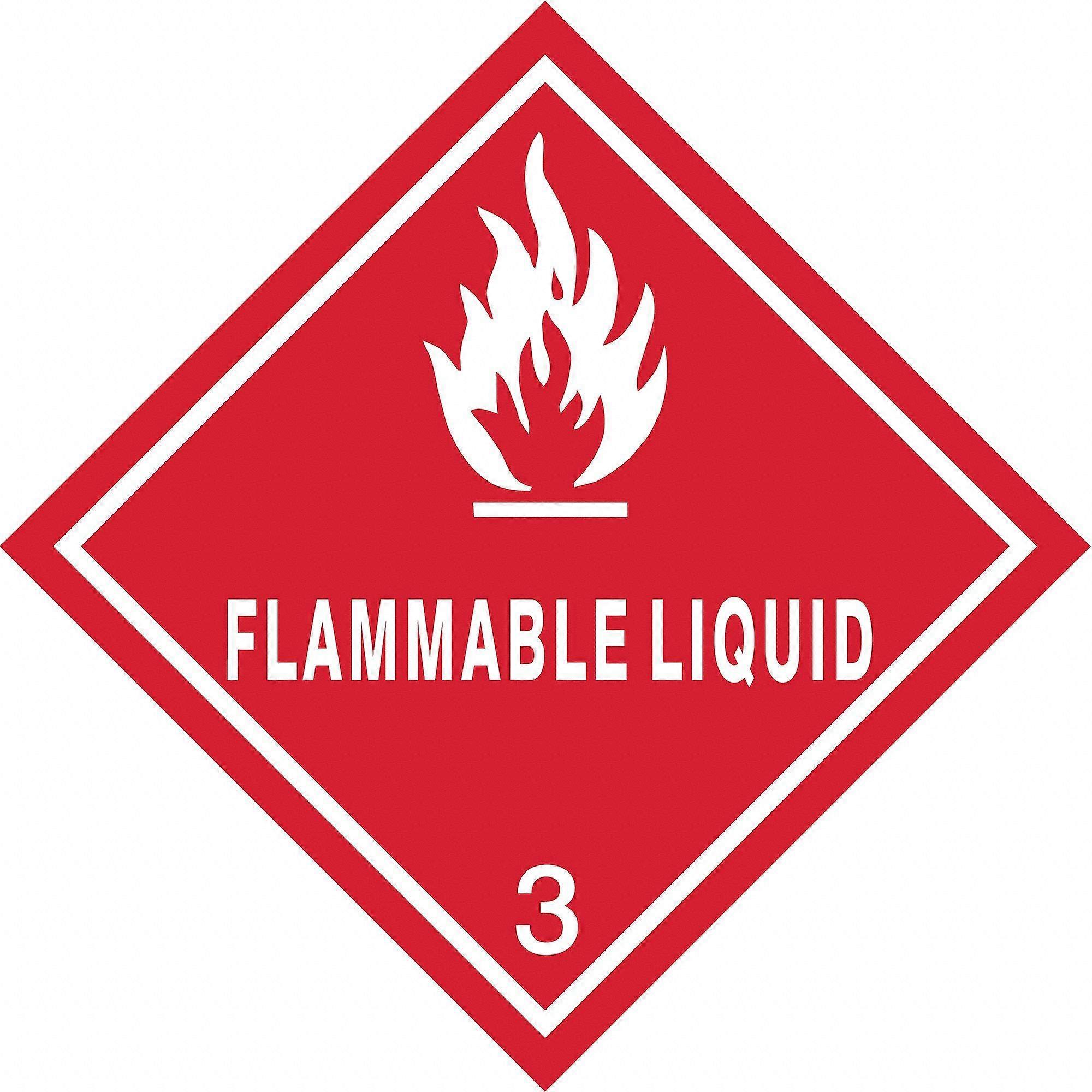 DOT Hazard Class Label 2040000853 for  Containers, DOT Compliant Hazmat Placard
