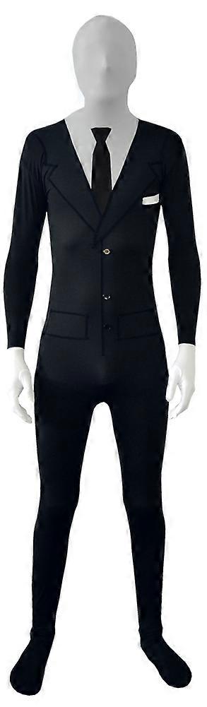 AltSkin Adult/Kids Full Body Stretch Fabric Zentai Suit - Zippered Back Stretch Suit Costume for Halloween - Slender Man
