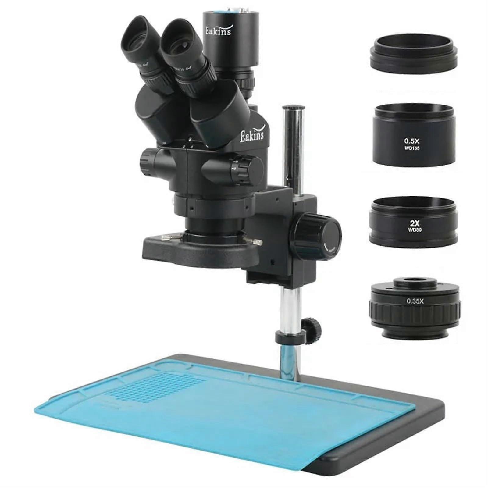 Simulfocal Stereo Trinocular Microscope 2K Ultra HD HDMI TypeC Camera for PCB Soldering