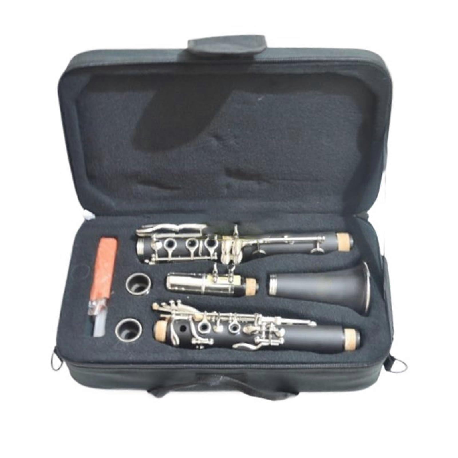 Professional Bb Clarinet Solid Wood Detachable Design for Beginners and Intermediate Players