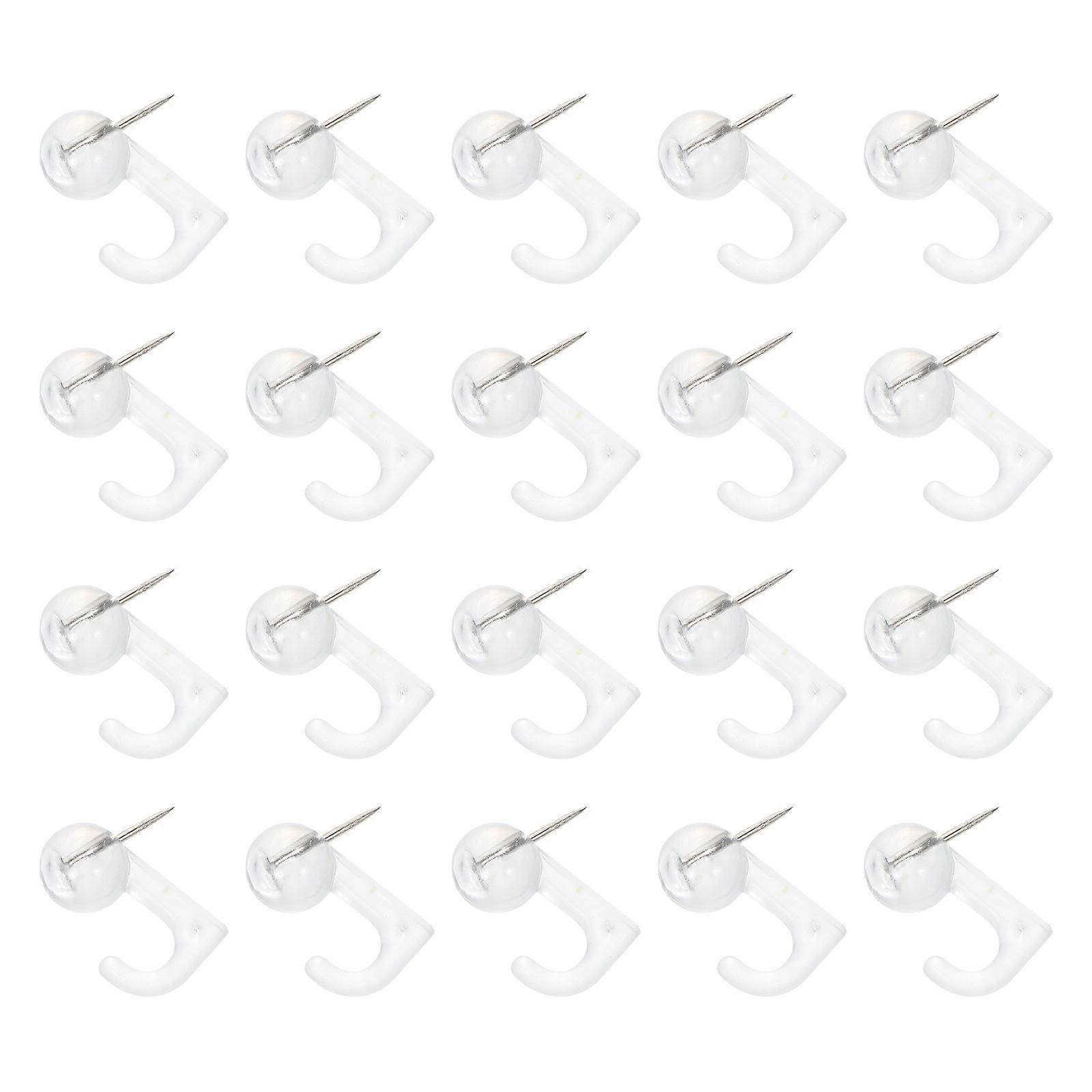 Pushpin Hook Nails Plastic Alloy for 50Pcs Multi-Purpose Fixing