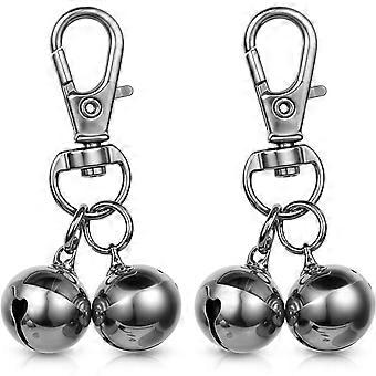 2 Stück Glöckchen für Hundehalsbänder, Mini-Hundehalsband-Glöckchen, Haustieranhänger-Zubehör, Trainingshalsbänder, Charm-Hunde-Trainingsglockenhalsband für Hunde und Katzen