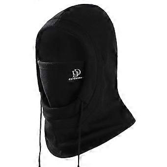 Winter Hat Scarf Set Men Women Windproof Fleece Balaclava Face Mask Neck Warmer Compatible For Skiing Cycling