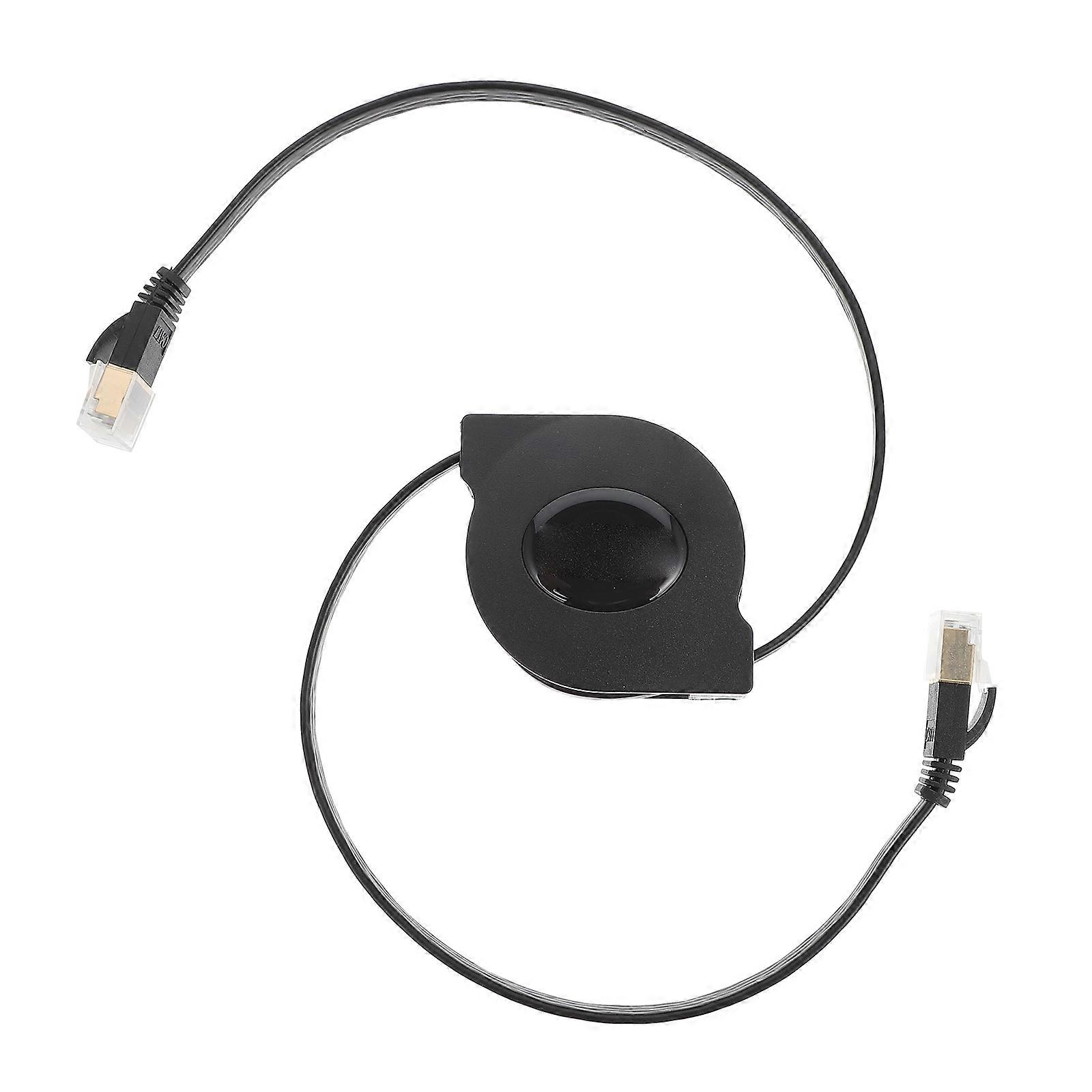 Cat 7 Network Cable for Desktop Computer Use 1.5m Telescopic Ethernet Cable