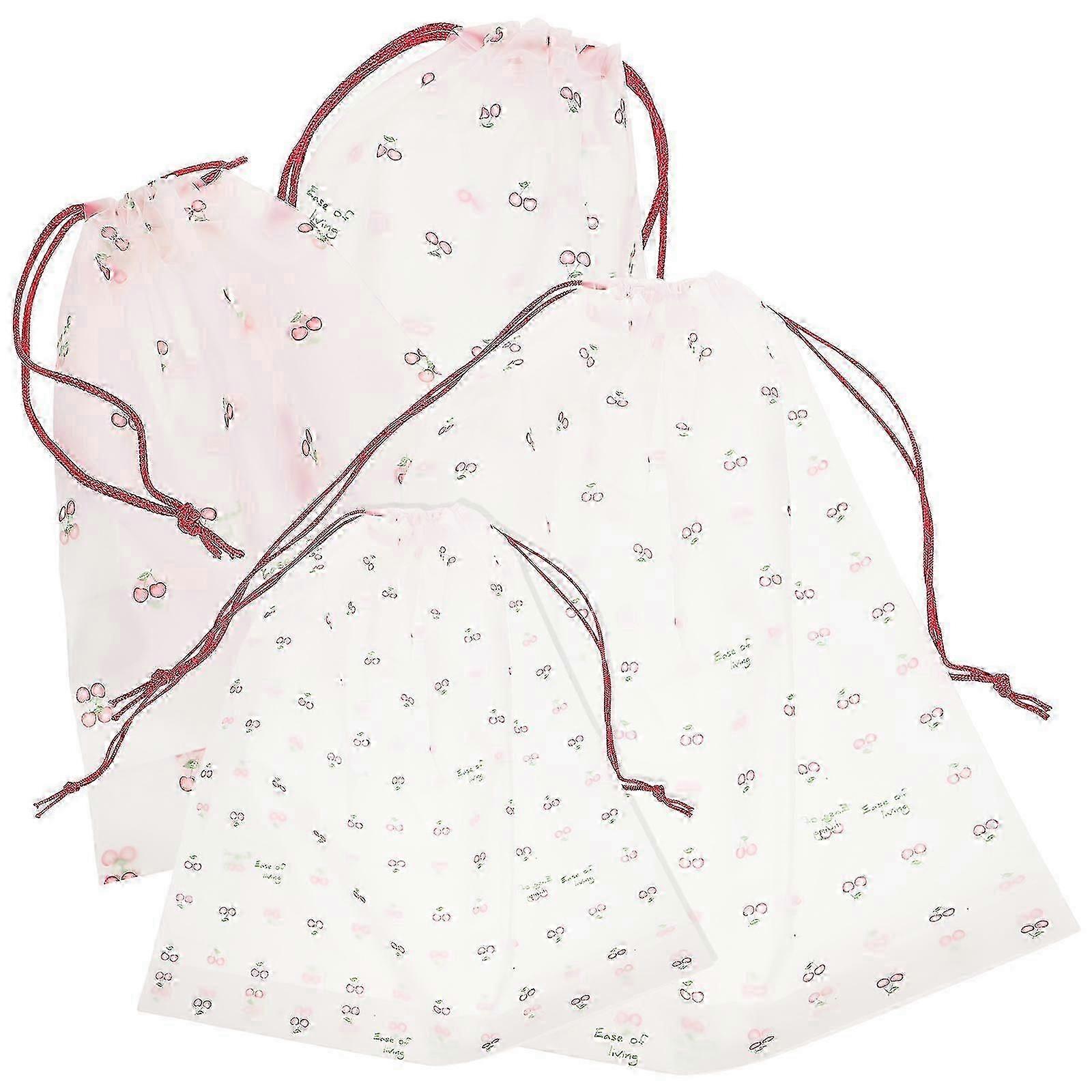 Travel Laundry Bag with Drawstring for Storage 4Pcs Foldable Set