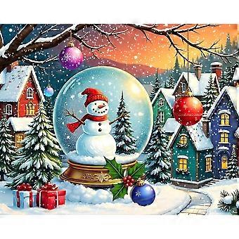 Globo de Neve com Boneco de Neve - Quebra-Cabeça para Adultos e Famílias: Uma peça clássica de inverno em um globo de neve gigante com um boneco de neve dentro.
